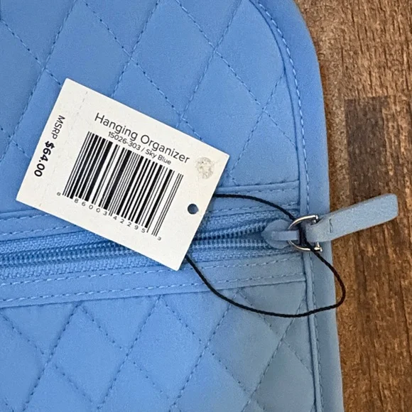 Vera Bradley Sky Blue Hanging Cosmetic Bag - Picture 7 of 12